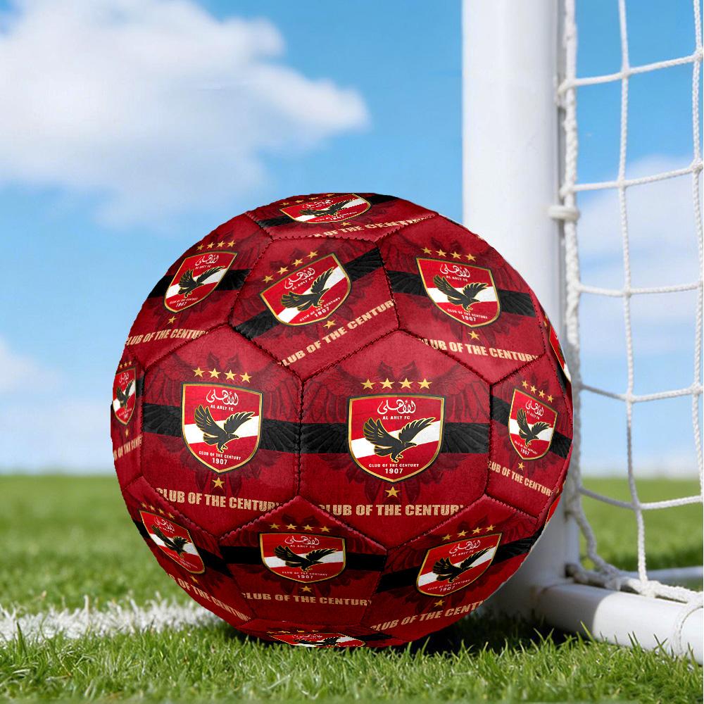 Ahly Football club Printed Size 5 Soccer Balls, High-Quality, Anti-Slip, Protective Football, A Unique Gift , Birthdays, Christmas Gifts