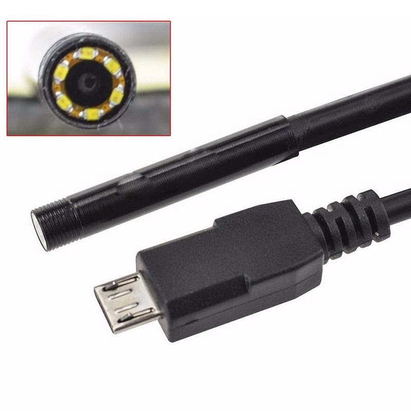 5M 6Led5.5Mm Android Endoscope Waterproof Snake Borescope Usb Inspection Camera
