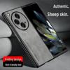 OnePlus Open Роскошный матовый складной чехол для телефона с текстурой кожи