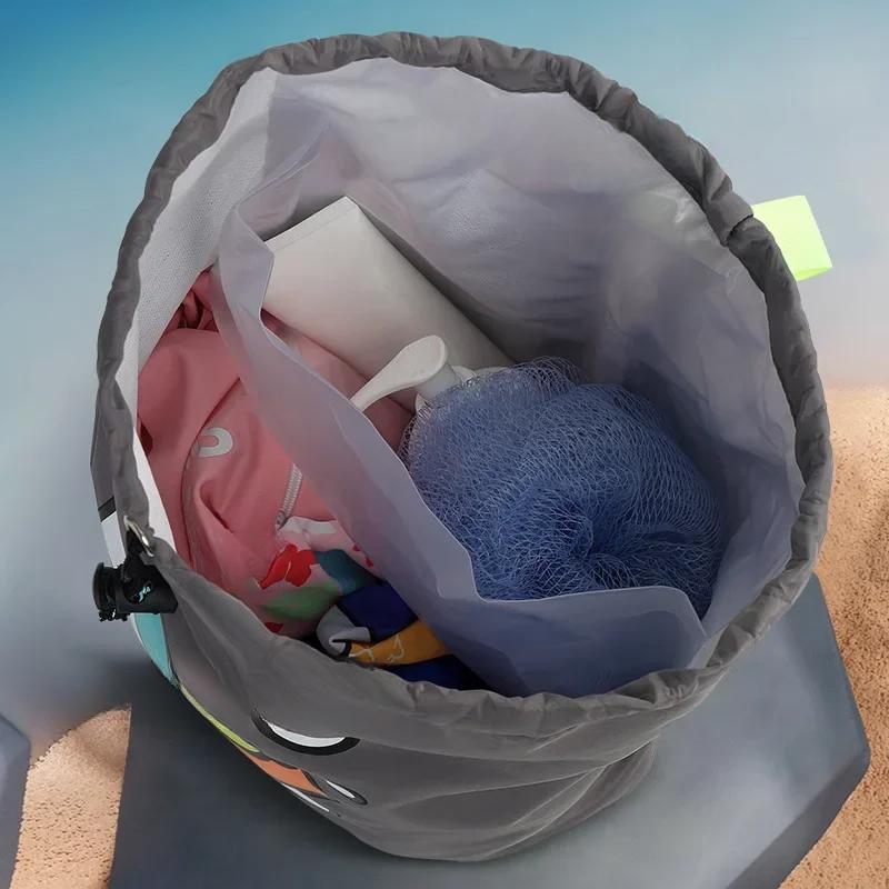 Детская сумка для плавания, сухая, влажная, водонепроницаемая, сумка для хранения, для мальчиков и девочек, для пляжного купания, милый рюкзак, спортивная сумка