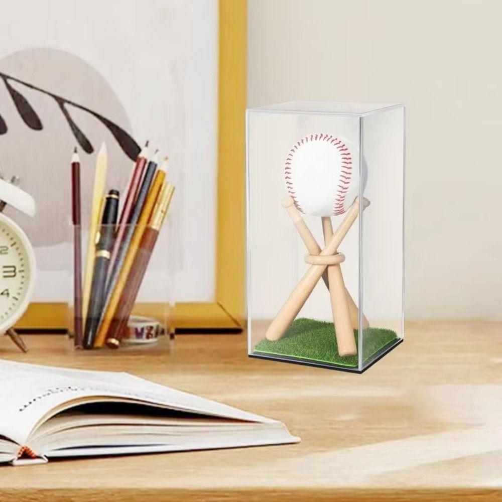 UV Protection Baseball Display Stand Acrylic Baseball Holder Case Baseball Storage Boxes Softball