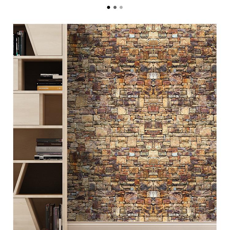 Бесшовные обои для гостиной и спальни с кирпичной стеной(45см*300см)