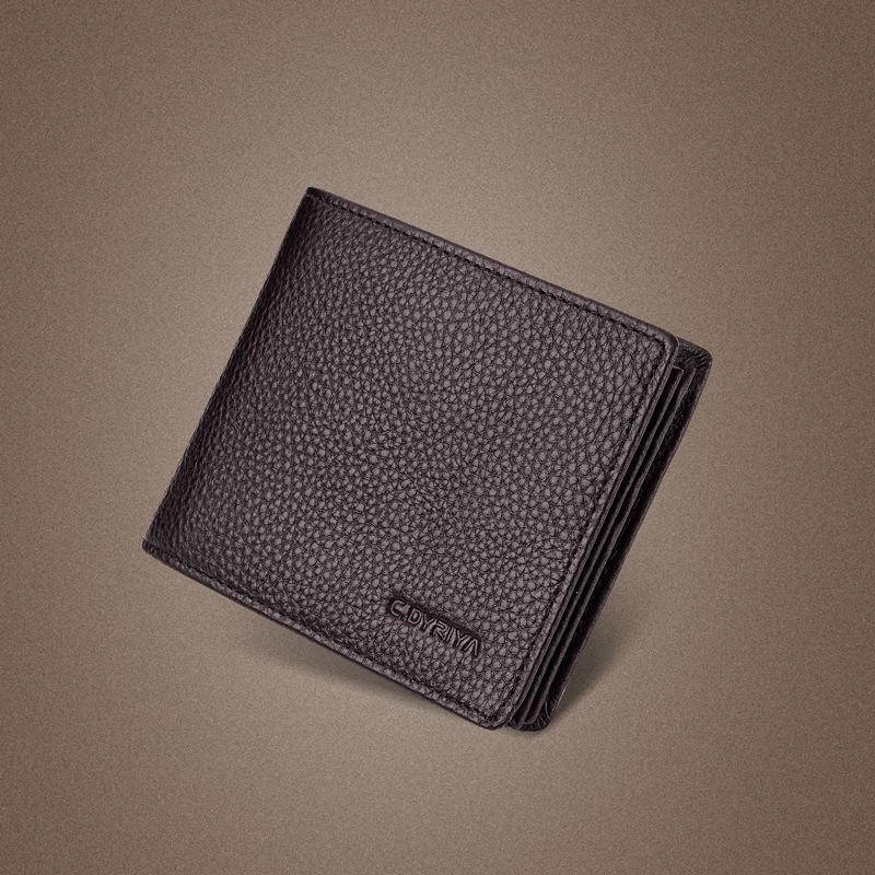 Мужской короткий кожаный кошелек плюс окружность большой вместимости на молнии мужской кошелек первый слой коровьей кожи мягкая кожа зажим