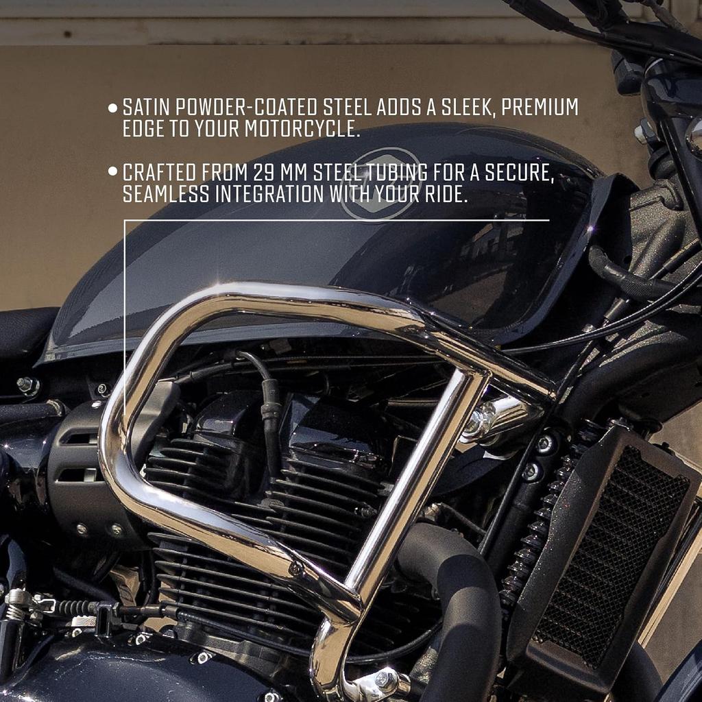 Royal Enfield Super Meteor 650 "Silver Airfly Evo Engine Guard"