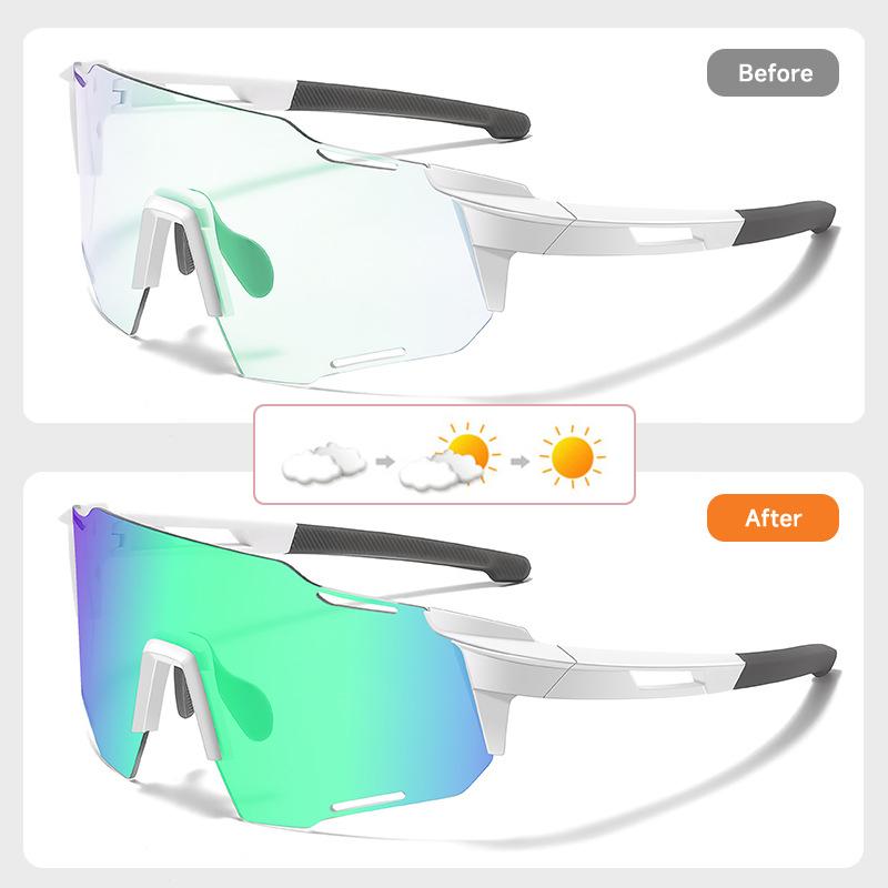 Photochromic Goggles Unisex Cycling Sports Eyewear Men Outdoor Day And Night Biking Glasses