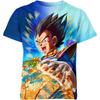 2024 Summer New Dragon Ball Z Cosplay T-shirt Short Sleeve Children Tee Shirts Cartoon Japan Style Anime Men Clothes Tops