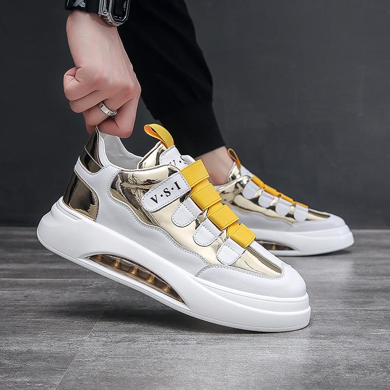 Осенне-зимняя новая мужская обувь с низким верхом на воздушной подушке, молодежная обувь для сноуборда, цвет соответствует корейской версии повседневной обуви Wenzhou Tide