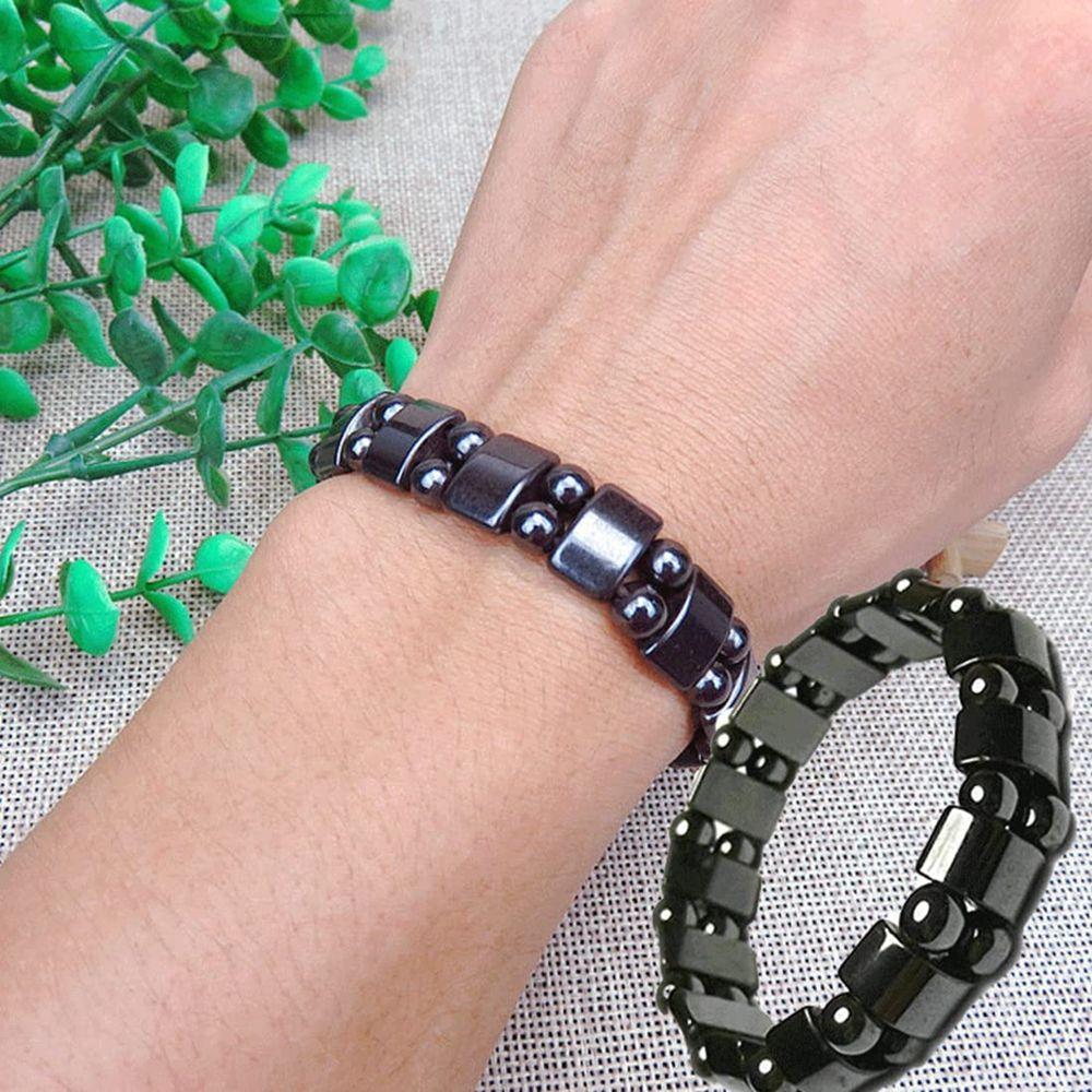 For Women Men Hematite Magnetic Detox Bracelet Magnetic Therapy Anklet Hematite Anklet Bracelet