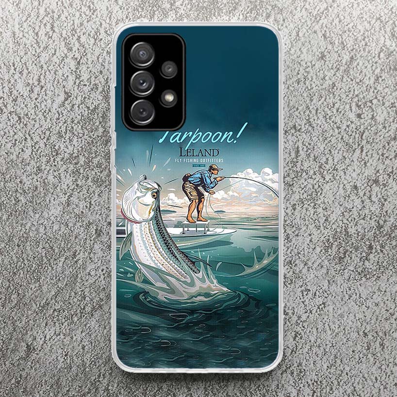 Hunting Fishing Man Print Soft Case for Samsung Galaxy A52 A51 A50 A42 A32 A22 A12 Phone Shell A41 A31 A21S 71 A30S A20S A10S A4