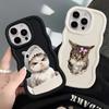 Чехол-футляр 'Злой кот с бантом' для iPhone 15 Plus 12 16 Pro Max 8 11 XR 14 13 17 Air Soft Чехол для телефона