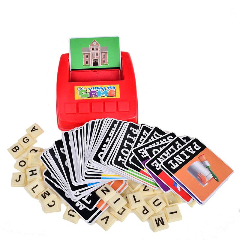 Alphabet Letters Card Literacy Fun Game Learn USA English Language ABC Children Educational Toys