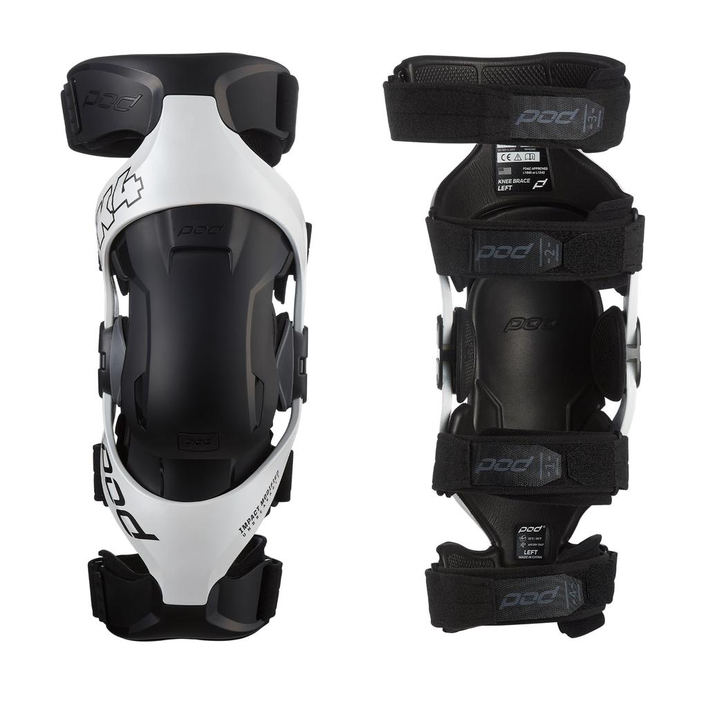 Pod K4 Knee Brace Left and Right Set C3176 2.0 White/Black XL/2XL K4024-058-XL/2X