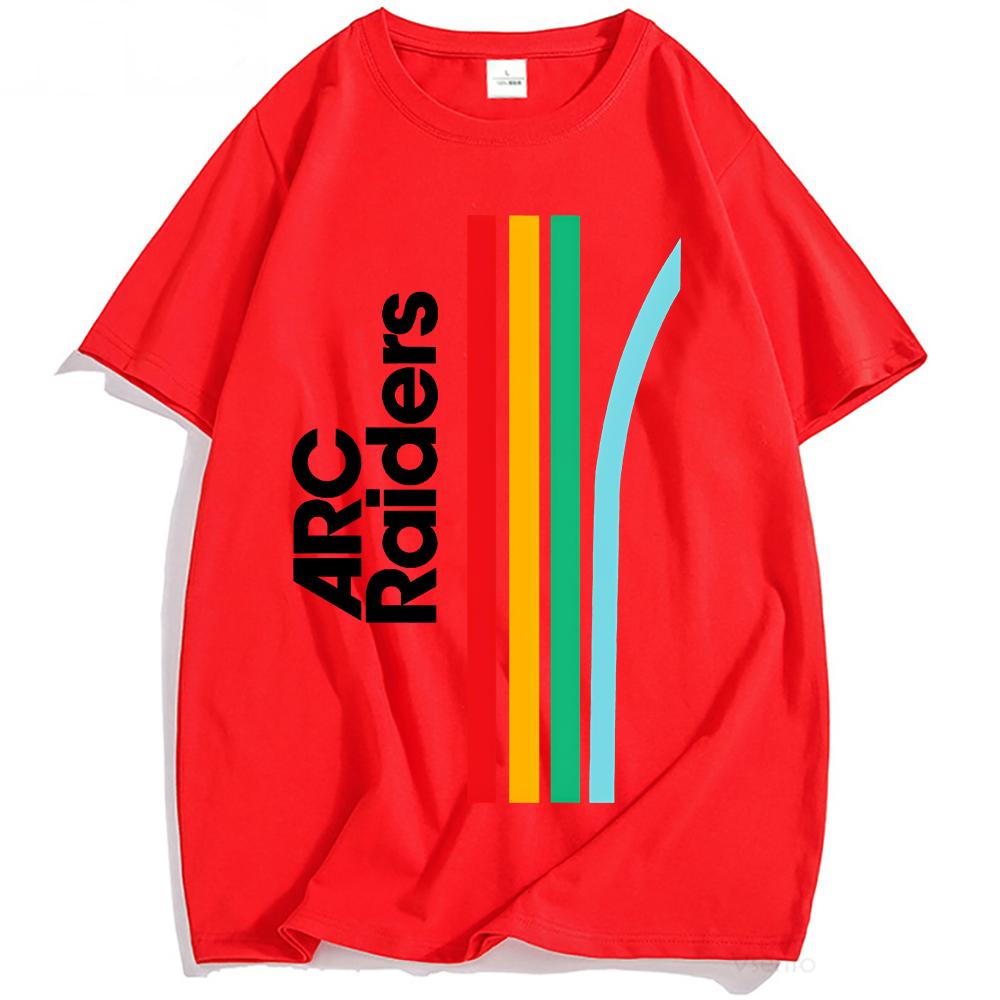 Hot Game ARC Raiders Rainbow Graphic Tshirts Cotton Fashion Loose Men/Women T-shirt Unisex Streetwear O-neck Casual Male Tees