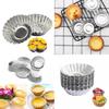 Thickened Tinplate Egg Tart Molds Durable Reusable Pudding Shells