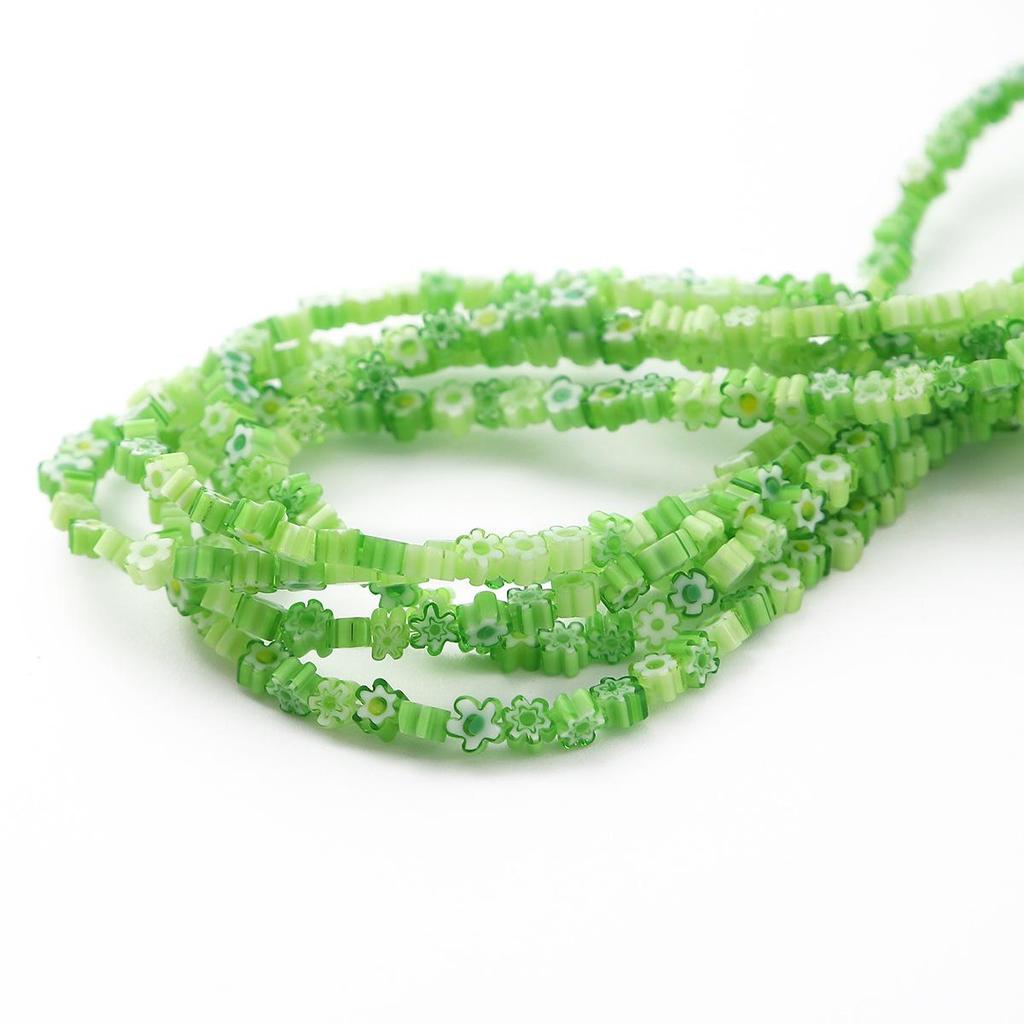 Набор из 45 бусин-цветков из стекла миллефиори для изготовления ожерелий, браслетов и серег своими руками