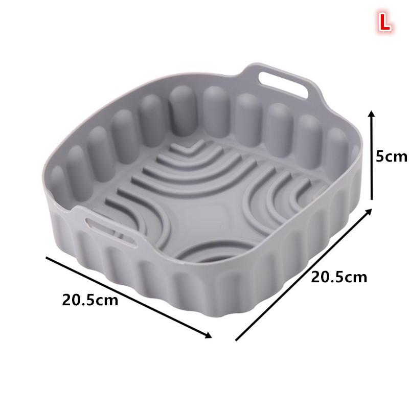 Reusable Baking Basket Air Fryer Silicone Liner Non Stick Foldable Tray Pot for Family Kitchen Use