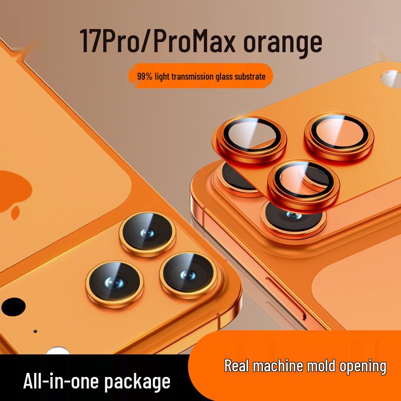 Apple 17Pro, 17Air, 17ProMax Металлический протектор камеры с позиционированием линзы Eagle Eye