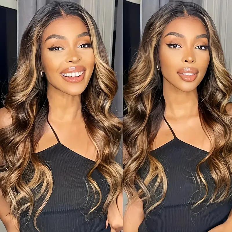 European American Women's Wine Red Long Curly Hair Big Waves Full Lace Wig Dark Brown Heat Resistant Large Cap Size Silk Base