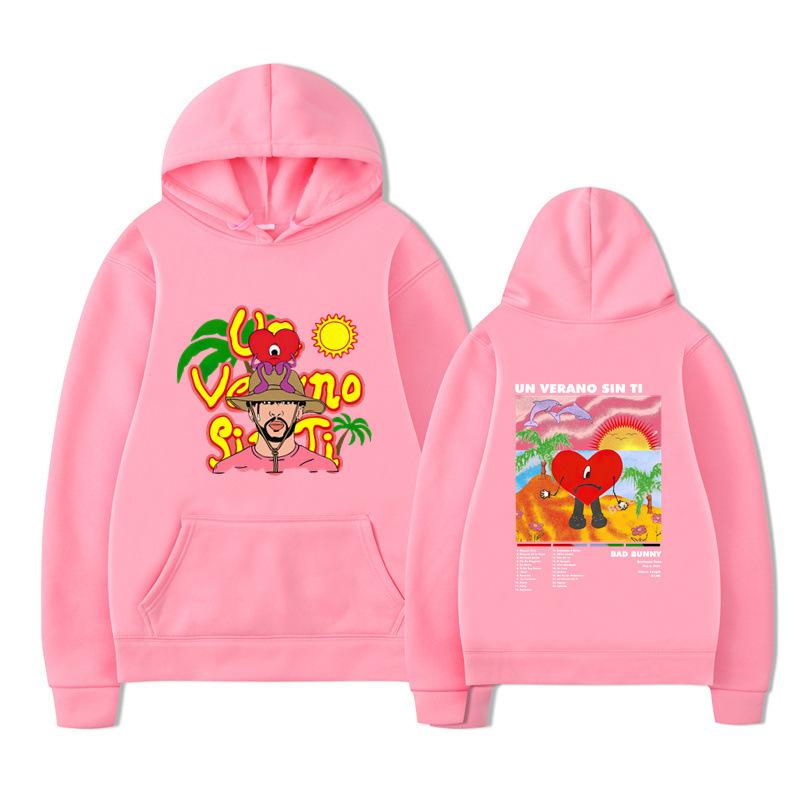 New Album Un Verano Sin Ti Peripheral Hoodie Bad Bunny Hooded Sweater Men And Women