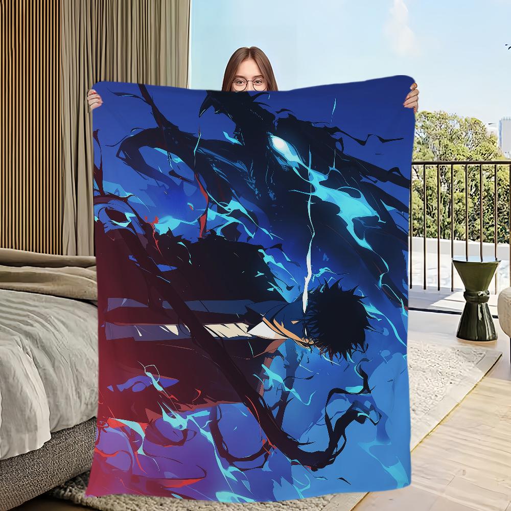 Аниме S-Solo L-Leveling Принтованный удобный и мягкий диван, кровать для гостиной, одеяло для спальни, подходит для путешествий и подарков