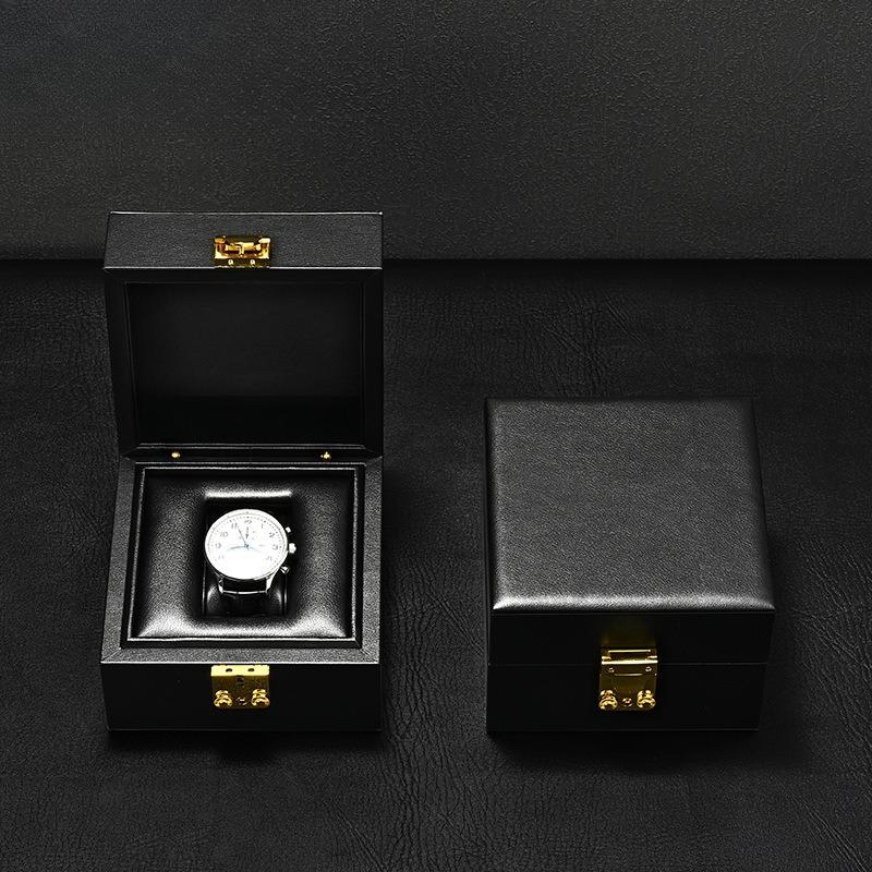 Luxury Watch Box, Light Luxury PU Leather Travel Watch Case, Portable Wristwatch Gift Storage Box