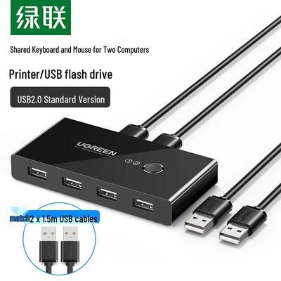 Ugreen US216 USB 2.0 2-входа 4-выхода Переключатель для общего доступа к принтеру/KVM