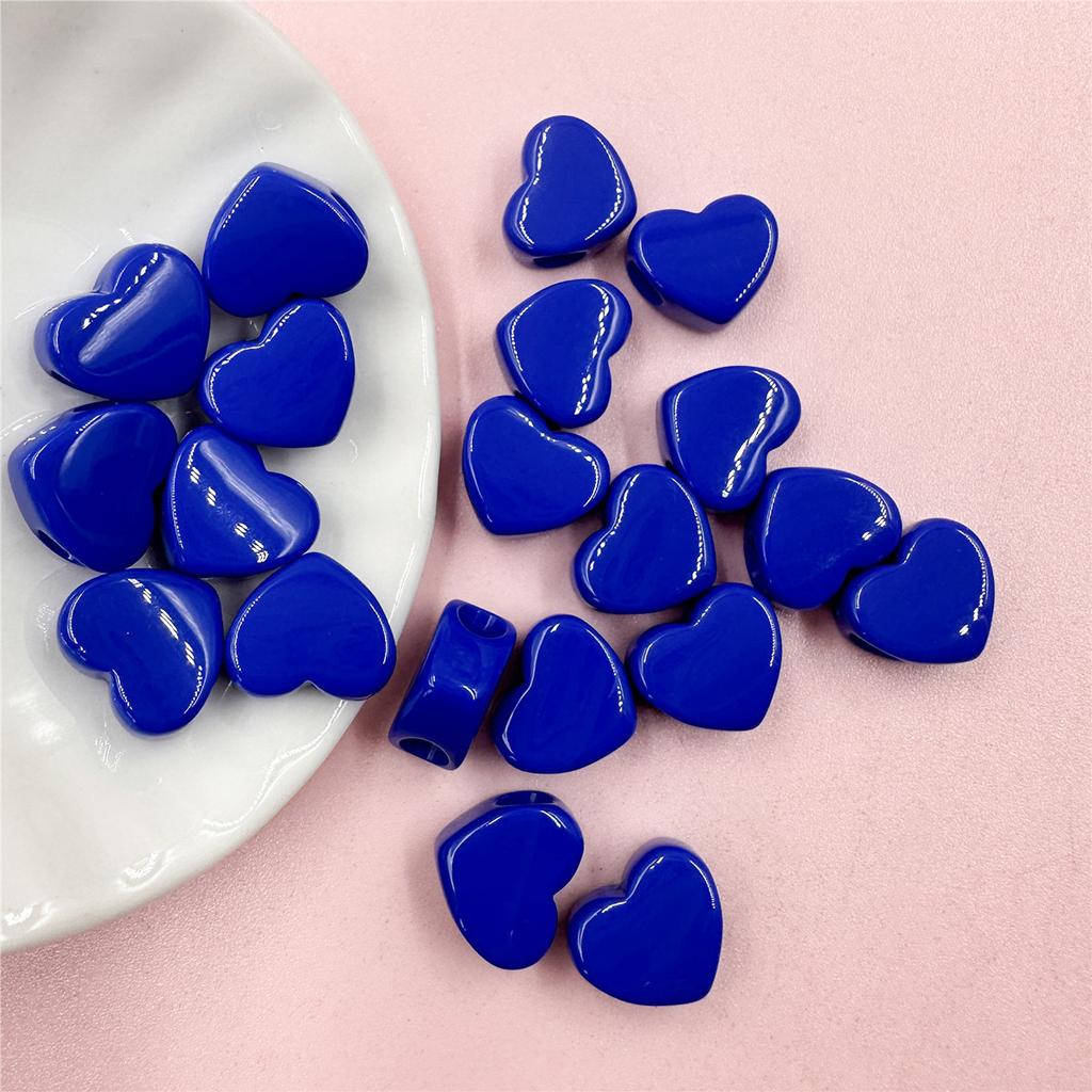 20 шт. 11,7*13,5 мм акриловые макароны цвета сердца свободные бусины DIY материалы для подвесок аксессуары для изготовления ювелирных изделий