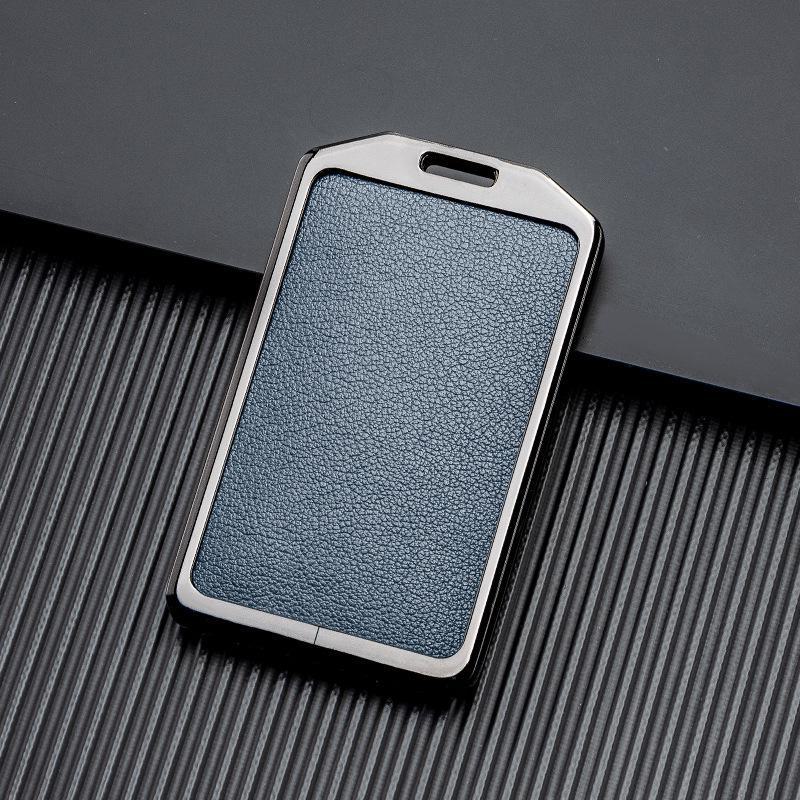 Кожаный чехол для ключа автомобиля с хорошим сигналом для Xiaopeng P7 G9 G3 P5 - Металлический, полная защита, двусторонняя защита