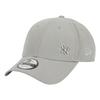 [New Era] Кепка мужская женская NewEra 9FORTY Flawless MLB Logo Metal Mini Logo Chibi Logo Hat Бейсболка New York Yankees Серая Серая … [Товар]