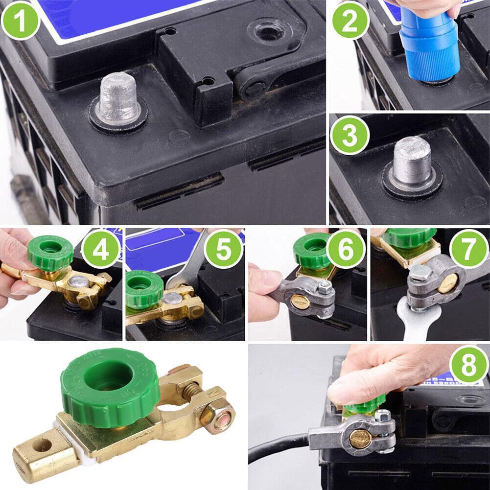 Quick Cut-off Protector Universal Car Battery Switch Terminal Isolator Control For Automotive, Boat Marine RV Accessorie