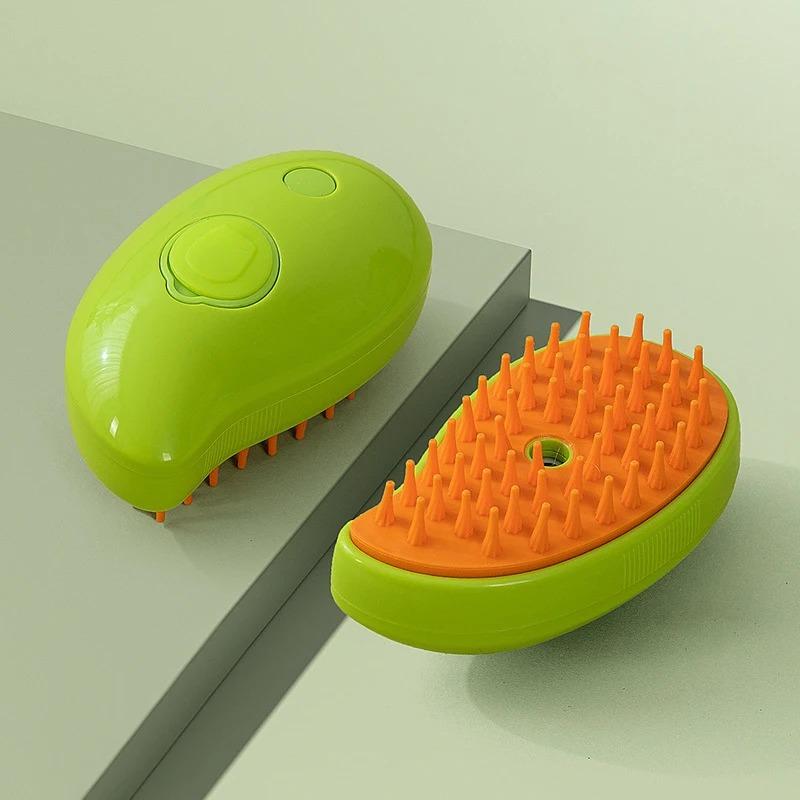 3 шт. Паровая щетка для кошек и собак Электрический спрей Водяной спрей Котята и щенки Расческа для питомцев Мягкий силикон Депиляция Кошки Ванна Щетка для волос Принадлежности для груминга