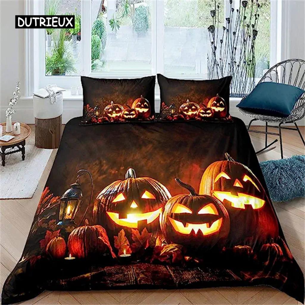 Пододеяльник Дерево Хэллоуин Ужас Тема Одеяло Чехол Готический Жуткий Пододеяльник Подростки Мужчины Серый Дерево Ужас Домашнее Украшение