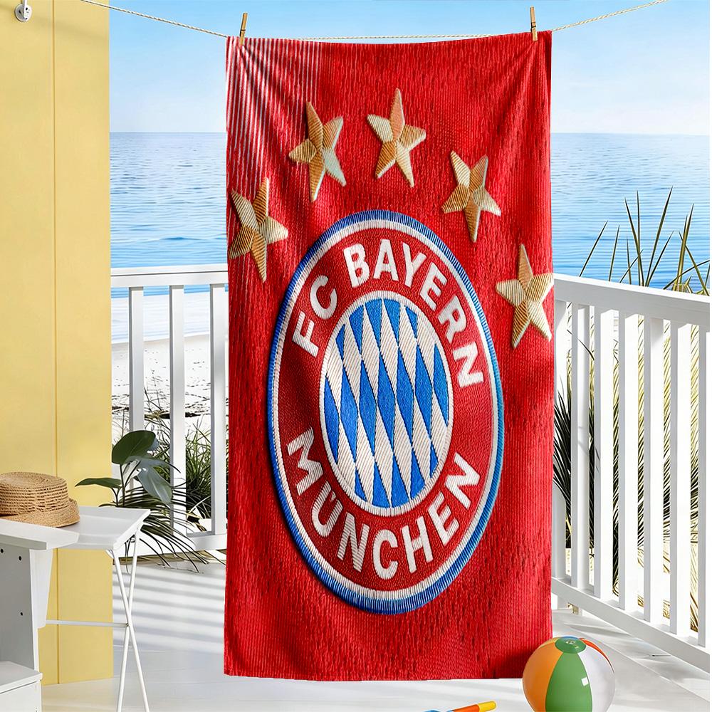 Bayern Munich Beach Towel Quick-Dry Soft Microfiber Comfortable Lightweight Perfect for Traveling Yoga Camping and Swimming