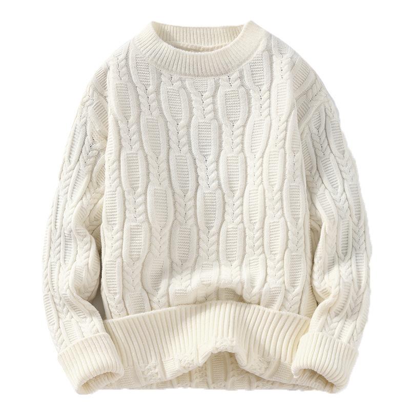 Hot Sale, New Knitted Crew Neck Sweater In Autumn and Winter, Men's Bottom Knitted Sweater and Sweater
