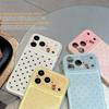 Чехол-бампер с принтом в горошек для iPhone 15/17/16 Pro Max, обеспечивающий полную защиту от падений