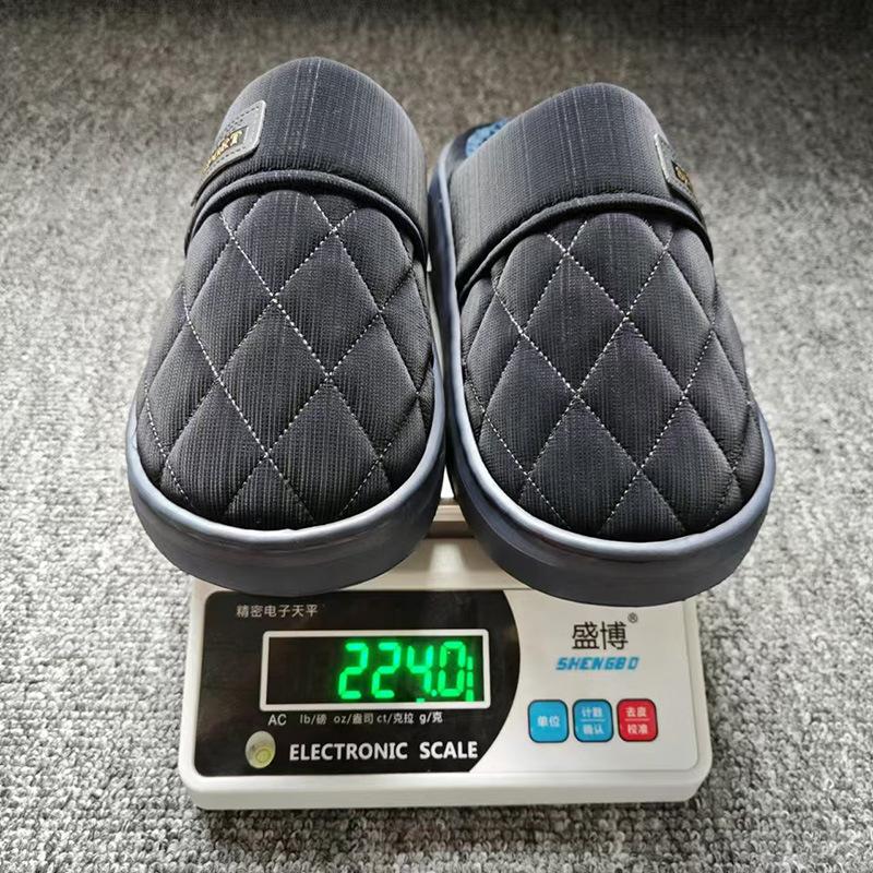 Men Winter Plus Velvet Cotton Slippers Casual Warm Thick Soled Large Size Anti Slip Indoor Shoes 38-47