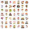 10/50PCS Cartoon Watercolor Mushroom Stickers  Aesthetic Graffiti Stickers for DIY Luggage Laptop Skateboard Bicycle Stickers