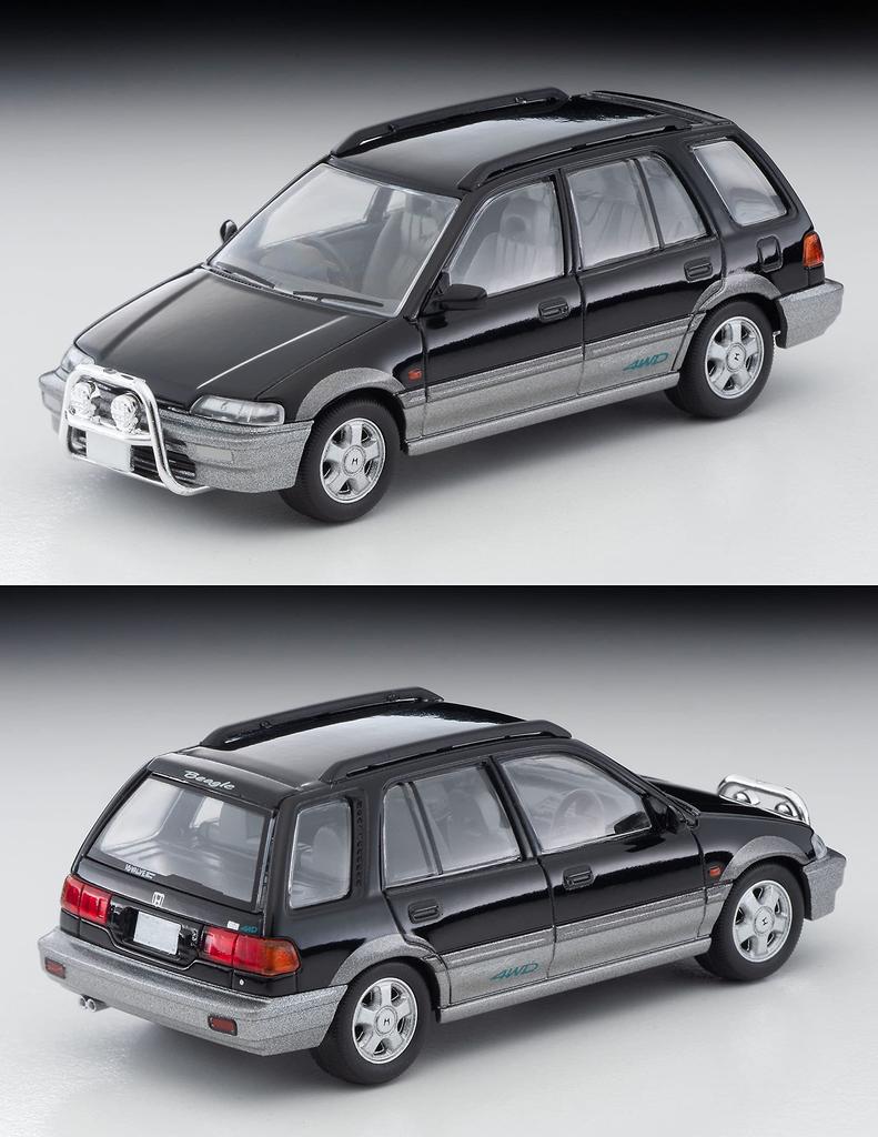 TOMYTEC Tomica Limited Vintage Neo Honda Civic Shuttle Beagle 1994 Finished Product 1/64 LV-N293a Black/Gray