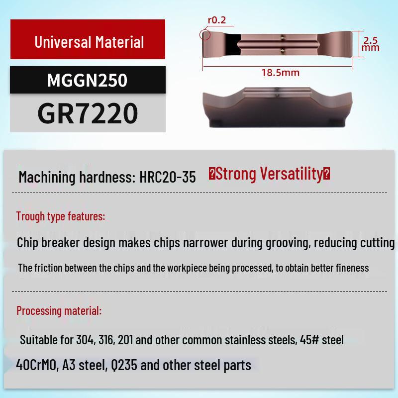MGGN400/MGMN300/200 CNC Grooving and Parting Cutter Blade