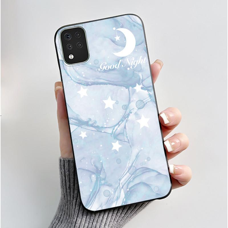 Милый Чехол Для LG K42 Capa LG Q52 Fundas LG K52 Coque LG K62 Печатный Корпус Защитная Крышка Мягкий Силикон Мультяшный Черный Корпус
