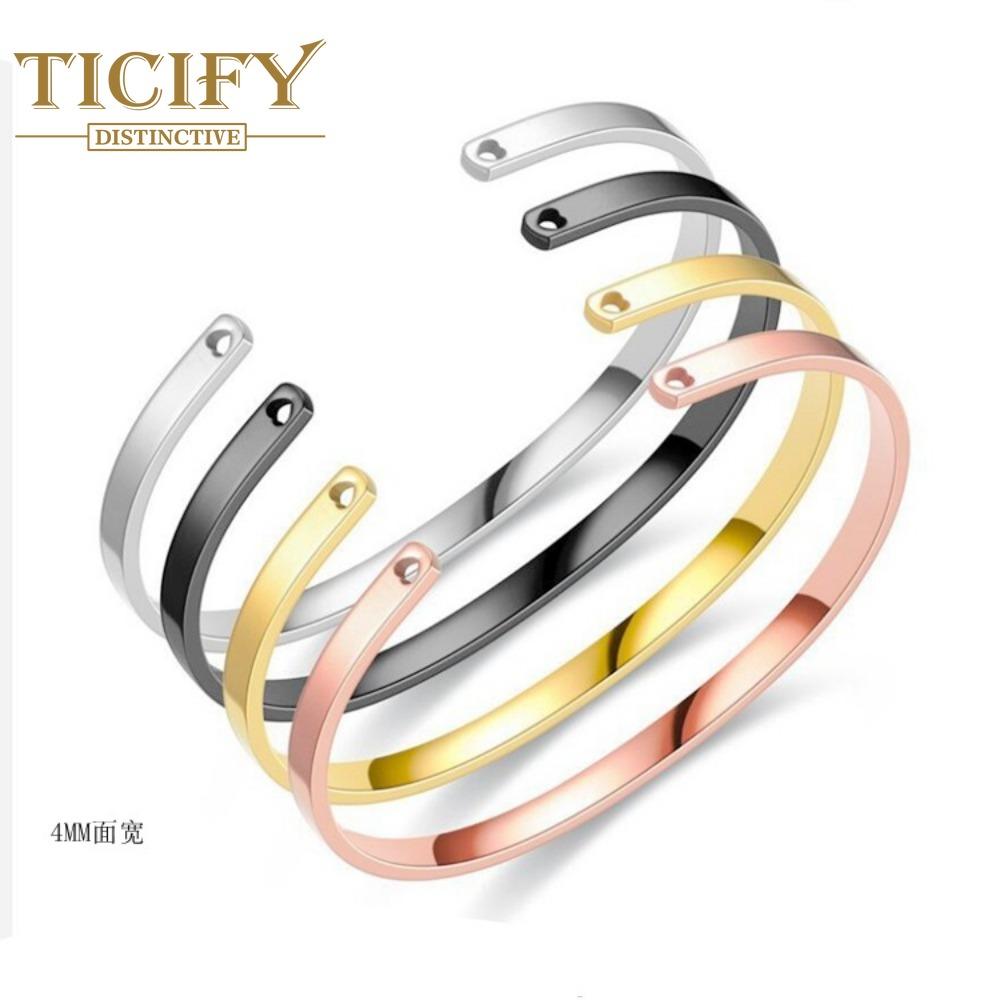 Браслет из титановой стали С-образный браслет из нержавеющей стали