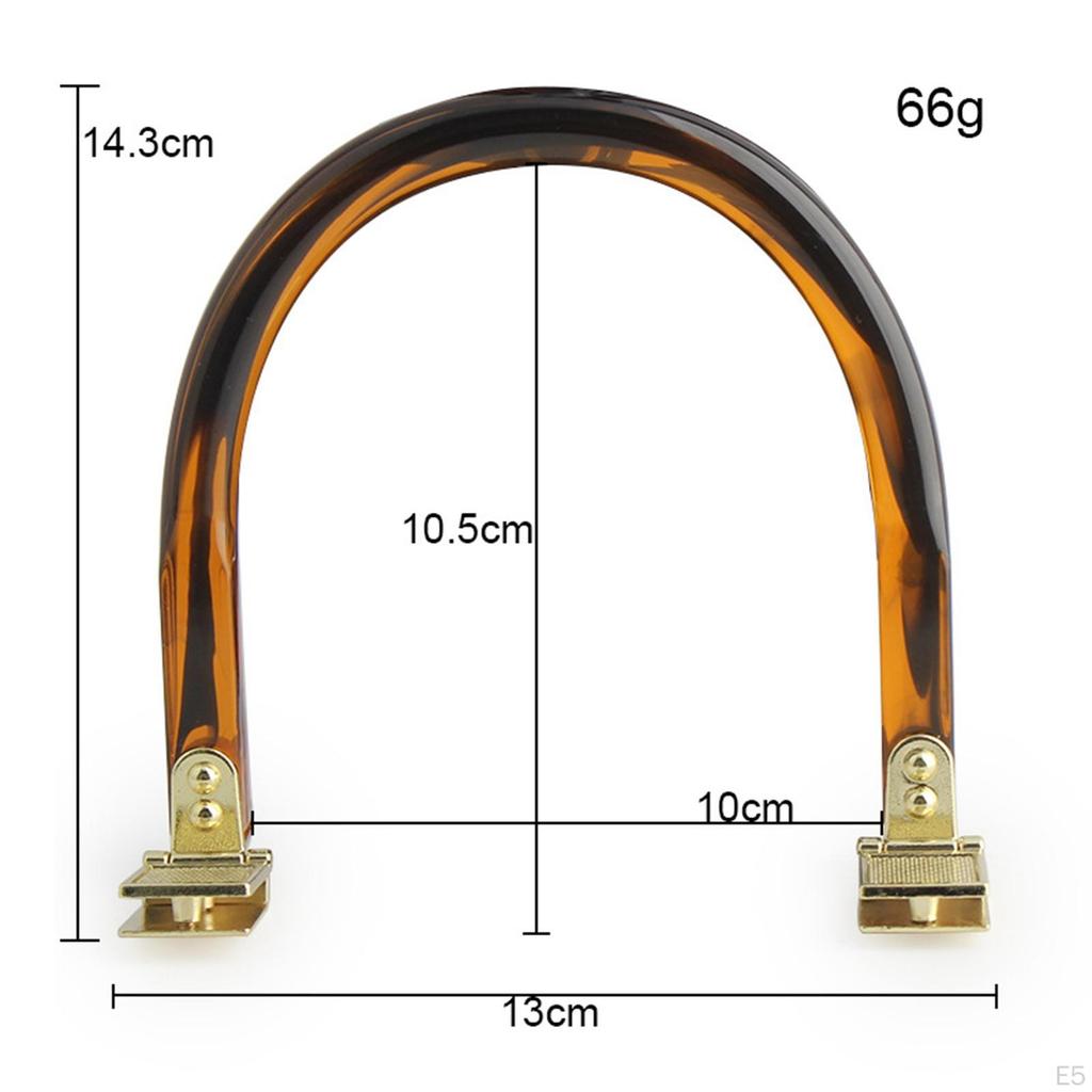 Bag Handle Ladies Stylish Detachable Sturdy Handcraft Practical Semicircular for Tote Handbag Beach