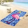 Tropical flamingo elegance Print beach towel, quick drying, suitable for travel, outdoor sports, jogging, the beach and swimming, gift