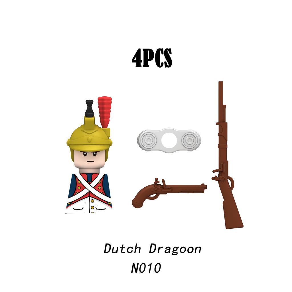 Военные Наполеоновские войны Солдаты Строительные блоки WW2 Русско-британская армия Фигурки Гвардия Пехота Оружие MOC Кирпичи Мальчик Игрушка