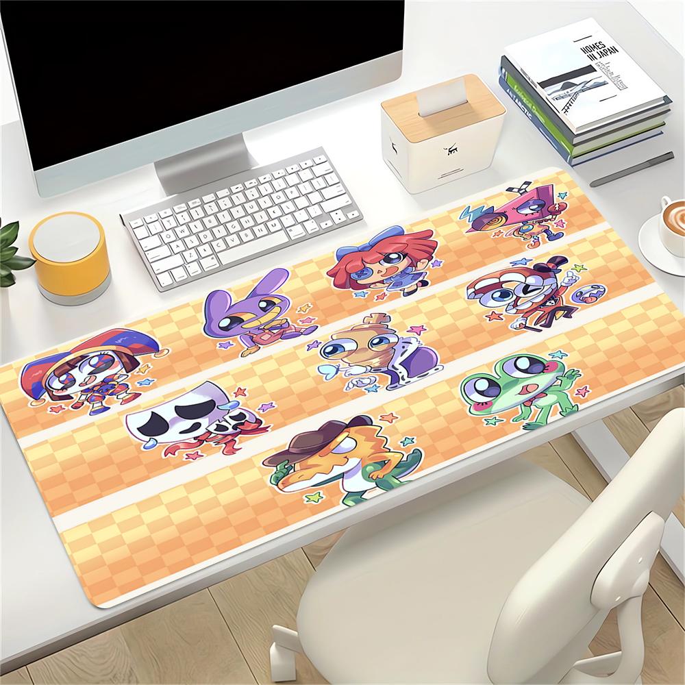 Chibi Characters Adventure Large Gaming Mouse Pad Nonslip Rubber Base Waterproof Desk Mat For Office Pc Laptop
