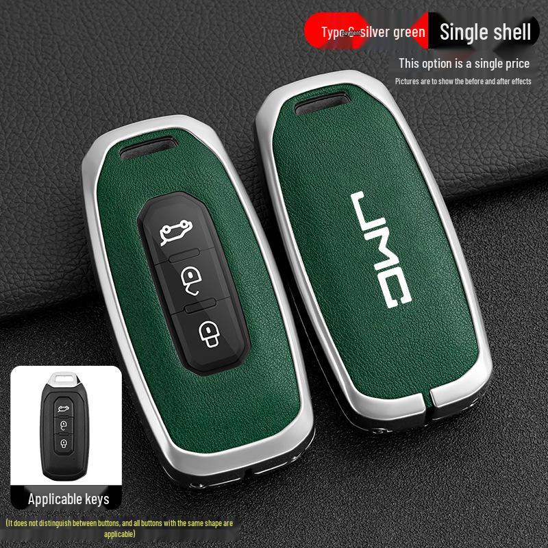 Jiangling Yuhu 7 Key Case: Fits Yusheng S350/S330, Transit, New Baodian - Metal Shell for Men