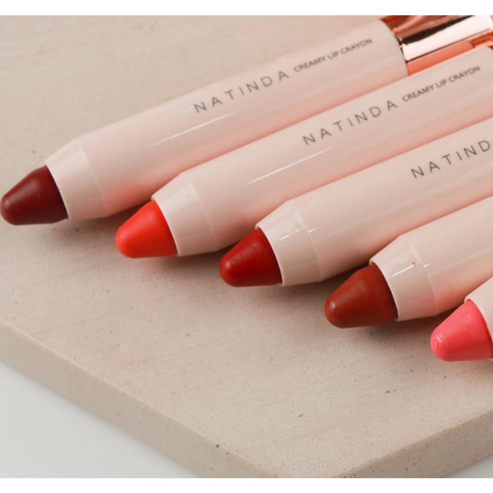 Карандаш для губ Natinda Creamy Lip Crayon 3 г, 01 Lovely Girl, 1 шт.
