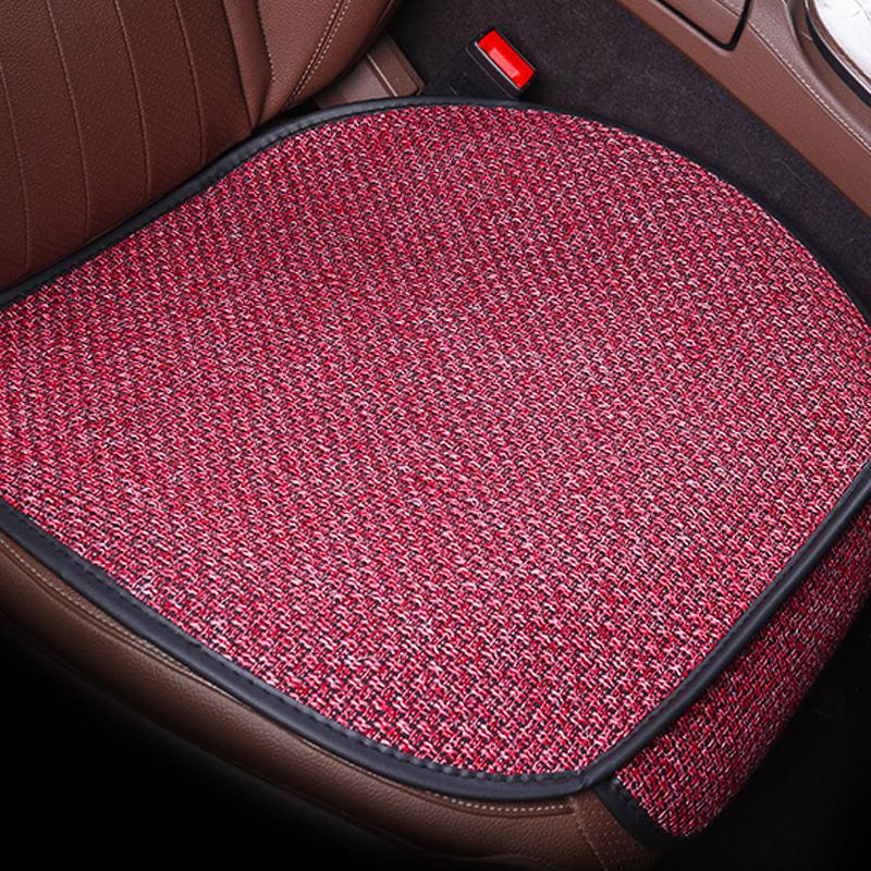 SEAMETAL Flax Car Seat Cover Protector Linen Front Seat Cushion Comfortable Breathable
