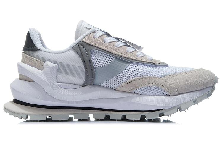 Li Ning Running Shoes Women's Low Top Standard White/White Sand Gray/Shadow Gray AGCR058-1