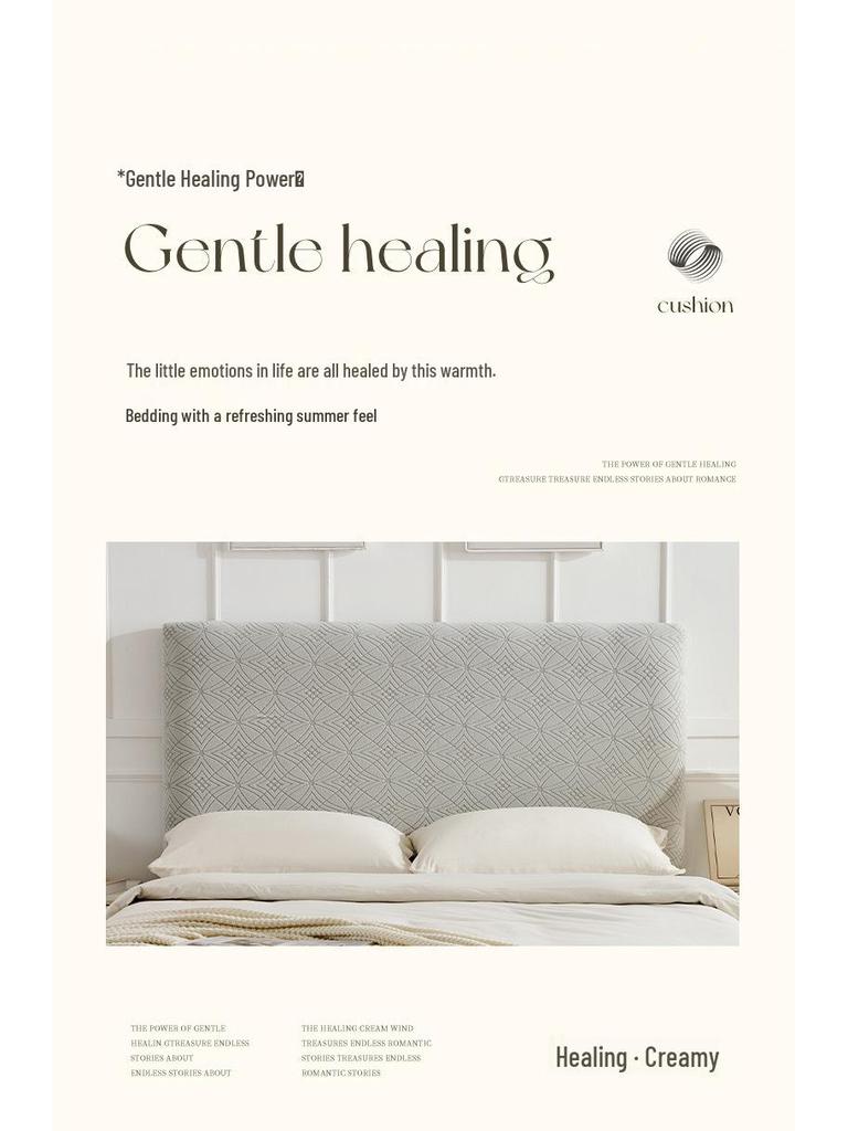 Жаккардовый чехол для изголовья: Утолщенный, Пыленепроницаемый, Нескользящий, Износостойкий, Эластичный Чехол-накидка и Защита спинки